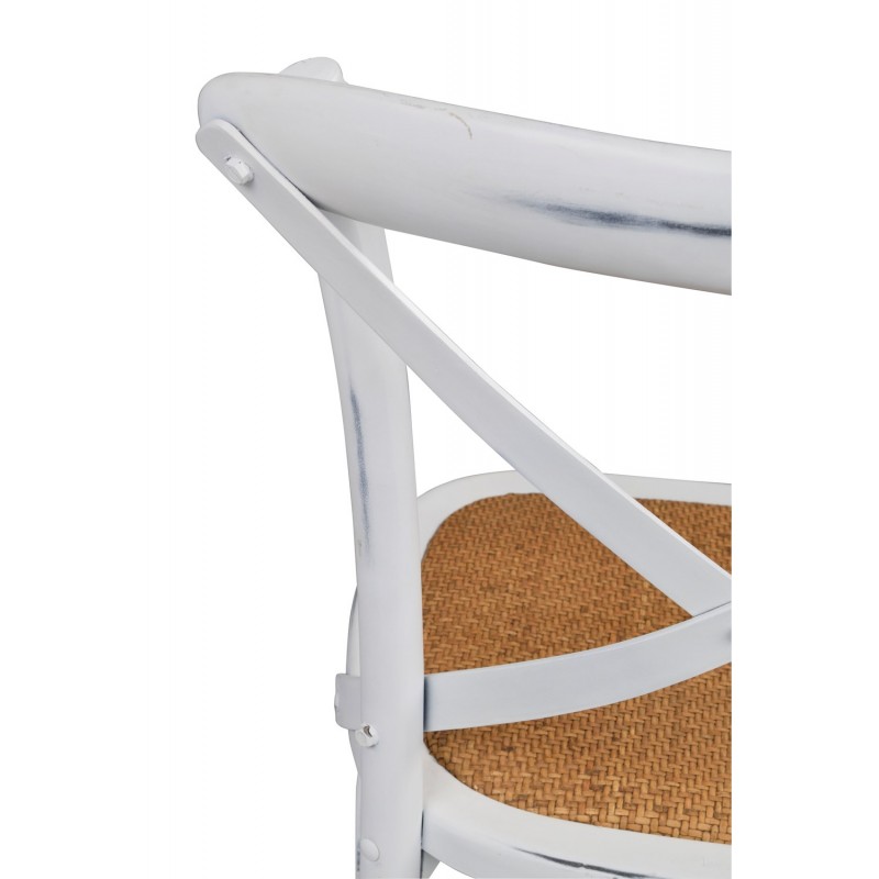 BA Cross Back Dining Chair White